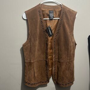 Outer Creek Brown Suede Vest